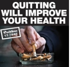 Quitting will improve your health.