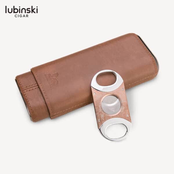 LUBINSKI 3 Cigar Case Leather - Image 4
