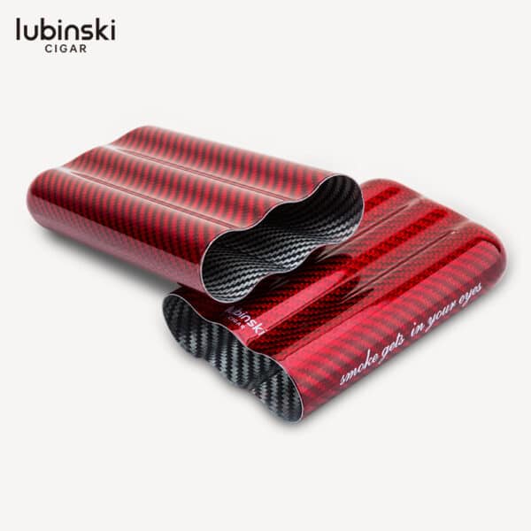 LUBINSKI Carbon Fiber 3 Cigar Case - Image 4