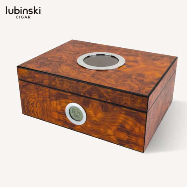 LUBINSKI pomegranate pattern cedar humidor