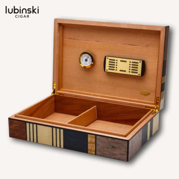 LUBINSKI Geometry Rectangular Pattern Humidor - Image 4