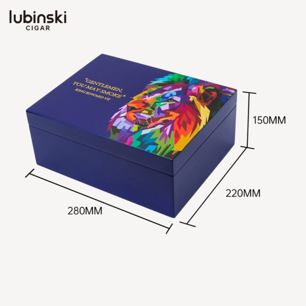 LUBINSKI Rainbow Lion Humidor 50 CAPACITY - Image 5