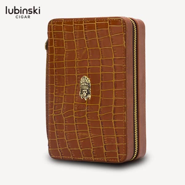 LUBINSKI Leather Travel Humidor with Cutter/Lighter - Image 4