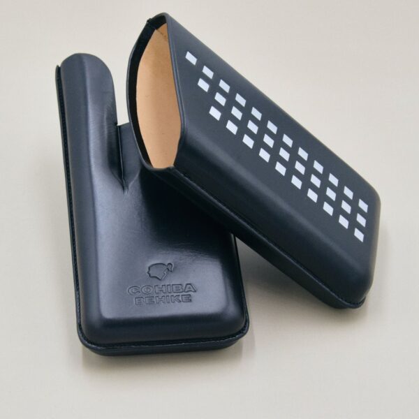 HABANOS S.A. adjustable leather cigar case Cohiba Behike 3 Cigars - Image 2