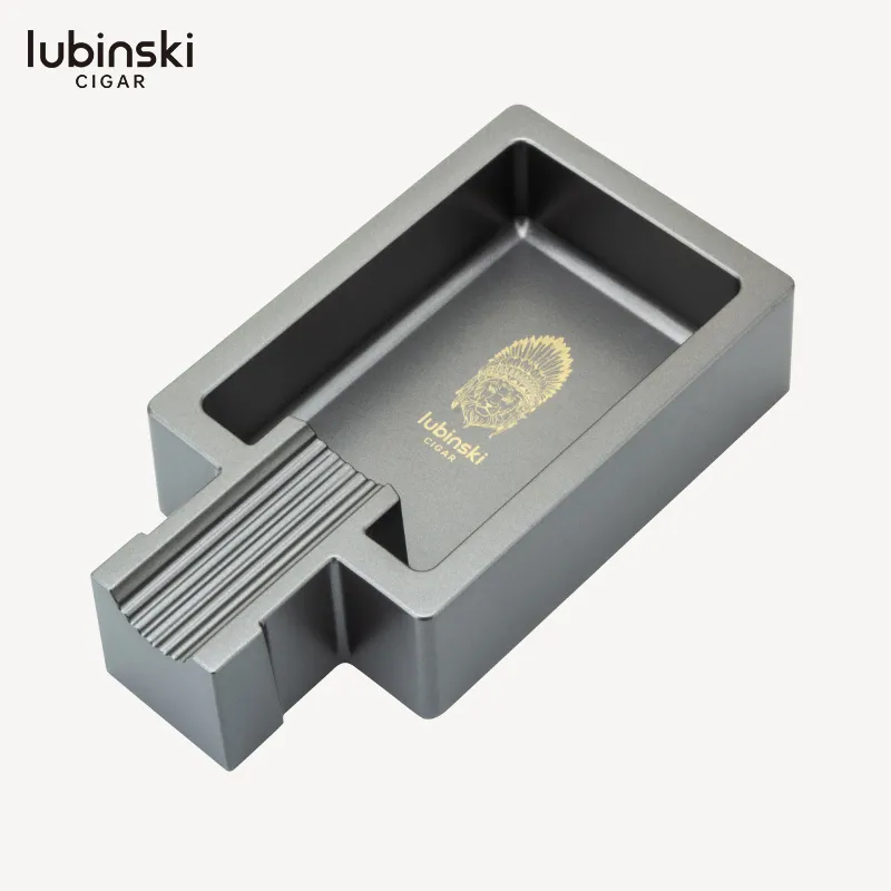 LUBINSKI Ceramic Logo Single Slot Ashtray - Image 4
