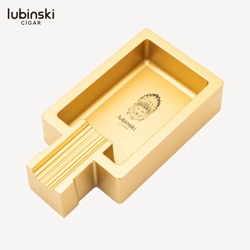 LUBINSKI Ceramic Logo Single Slot Ashtray - Image 5