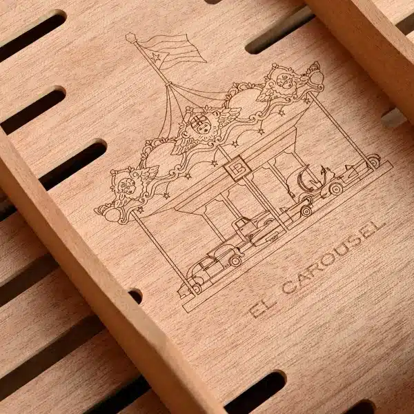 Elie Bleu Humidor "Casa Cubana" Carousel - 125 cigars (Limited Edition) - Image 3