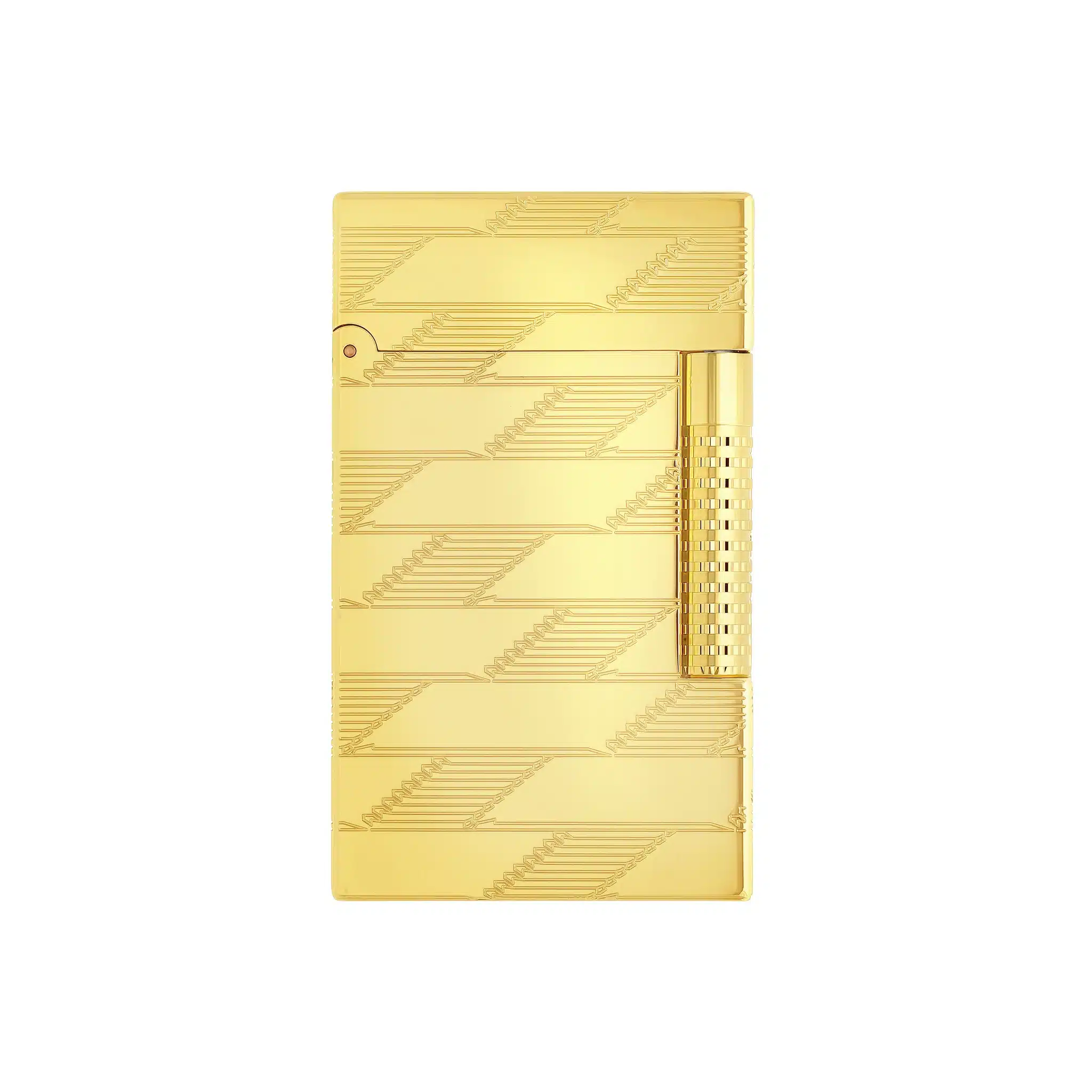 St Dupont Le Grand Guilloche Lighter Gold