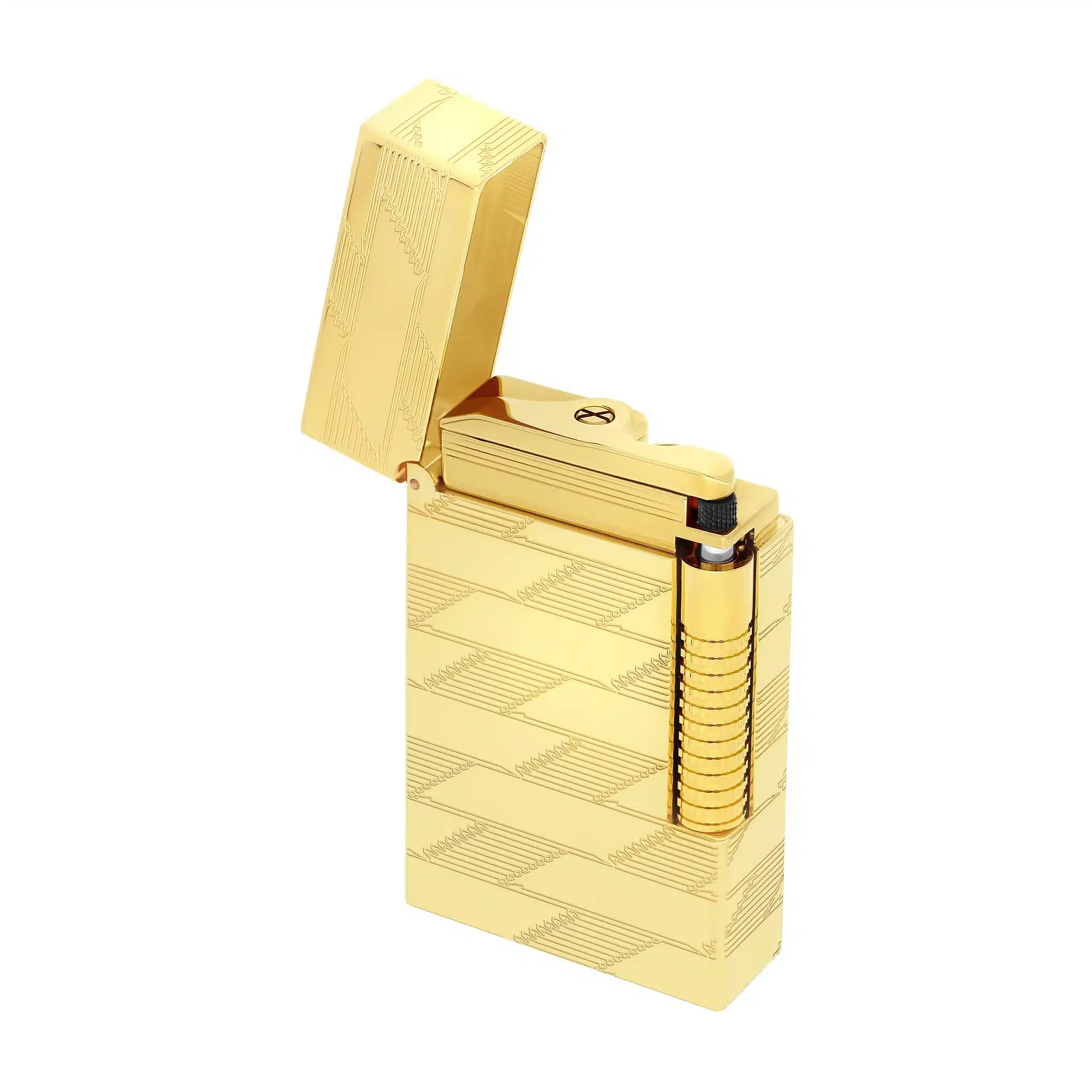 St Dupont Le Grand Guilloche Lighter Gold - Image 2