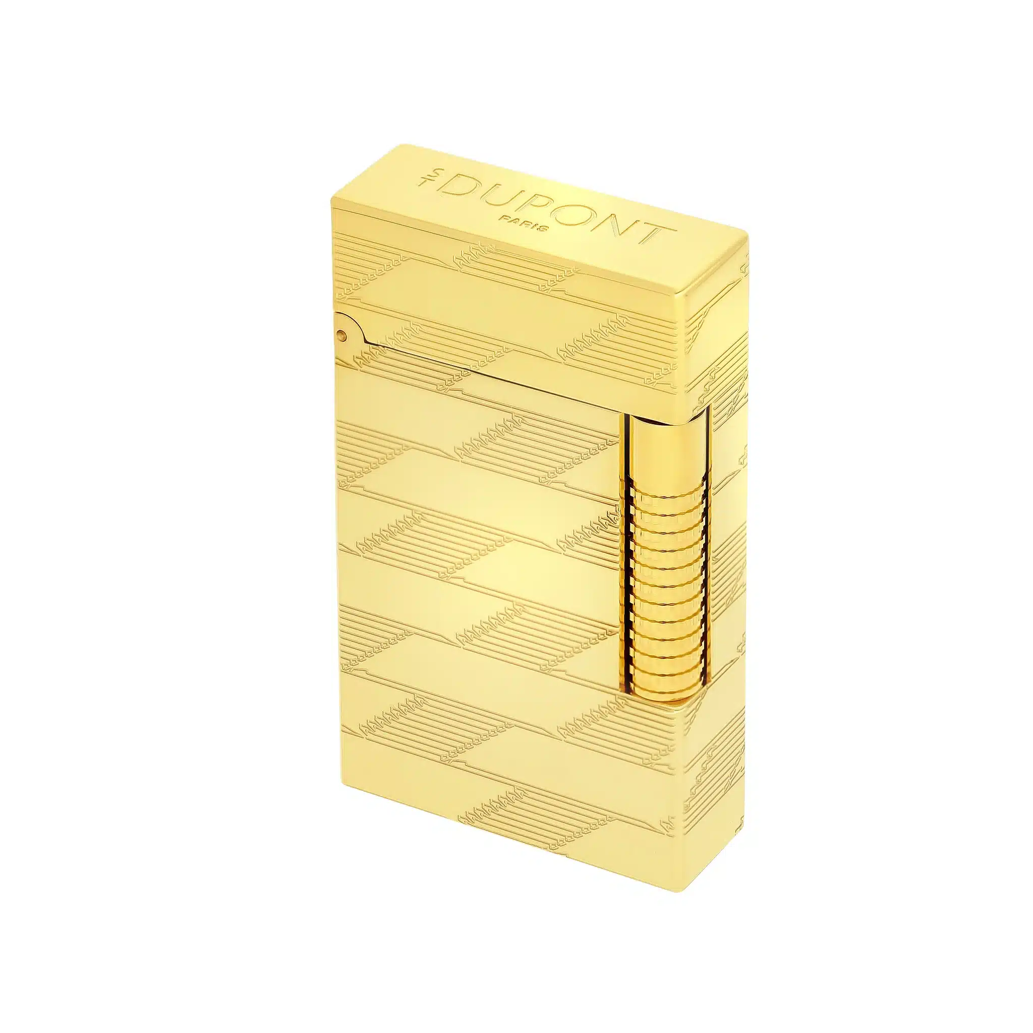 St Dupont Le Grand Guilloche Lighter Gold - Image 3